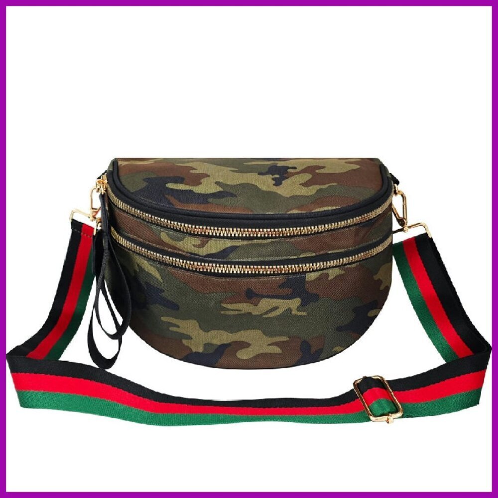 Small Canvas Crossbody Bag, Adjustable Strap, Waterproof, Daily Essentials Purse